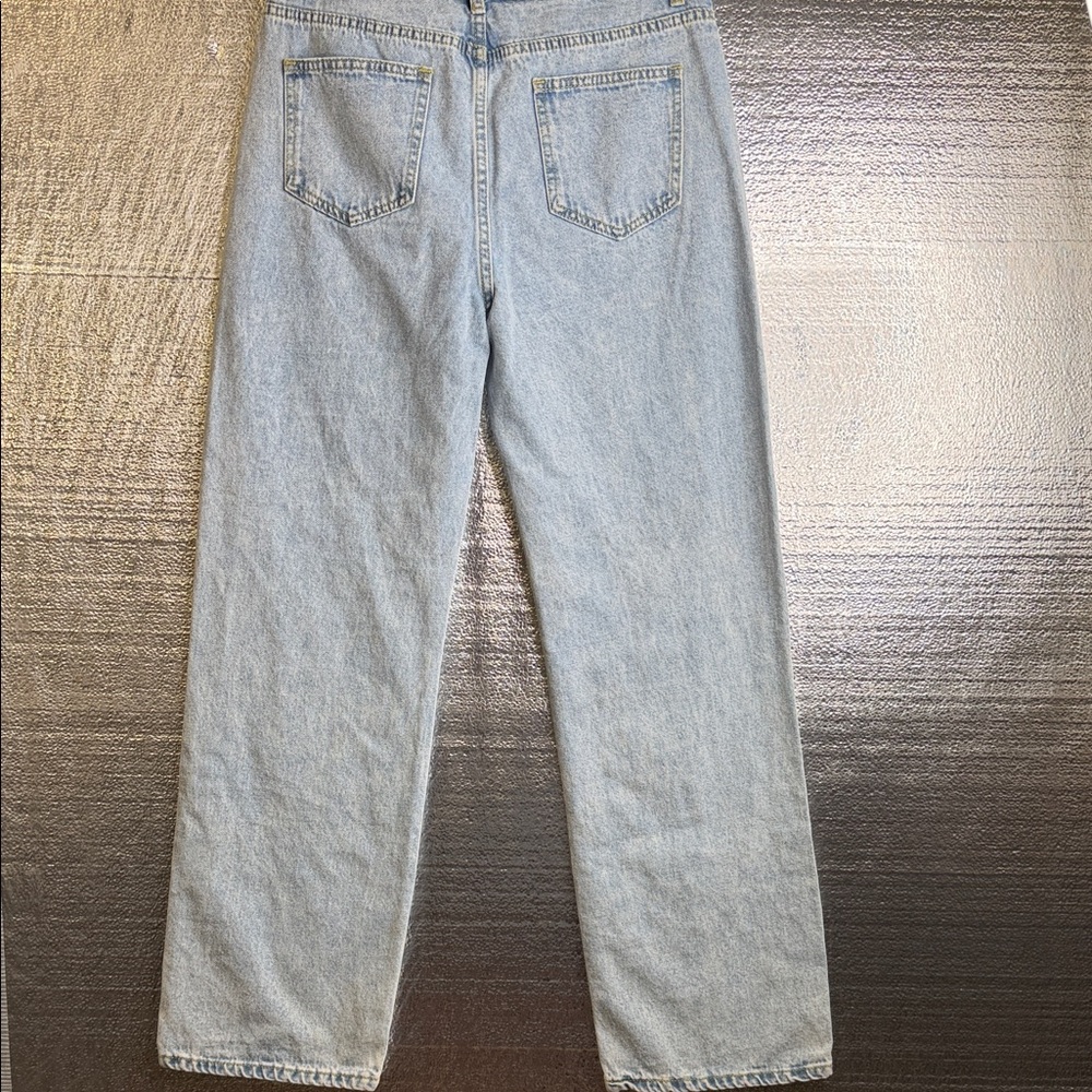 Source Unknown Light Blue Straight Leg Jeans with… - image 8